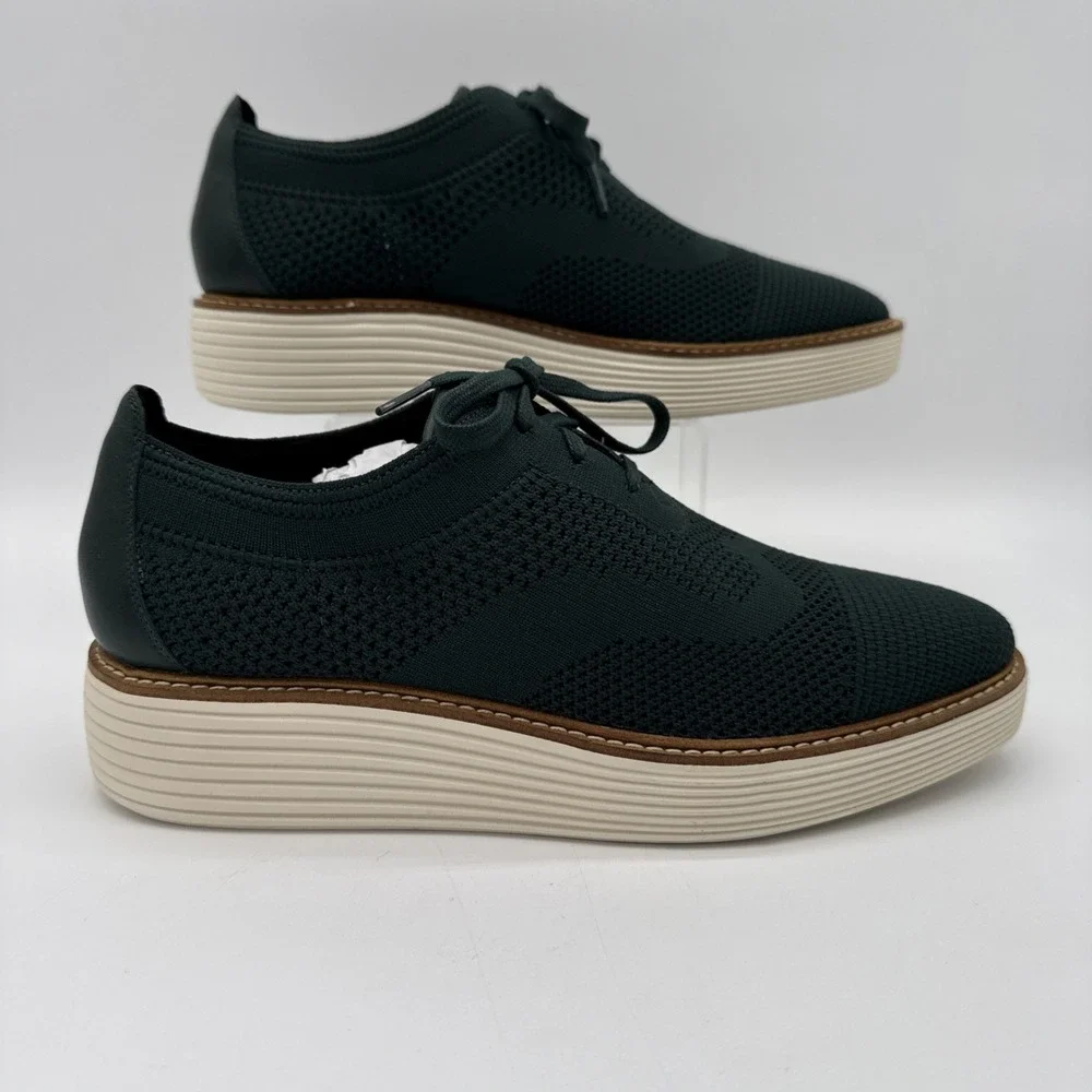 Cole Haan Women's ØriginalGrand Platform Wingtip Style W28988 Size 11B‎ Green